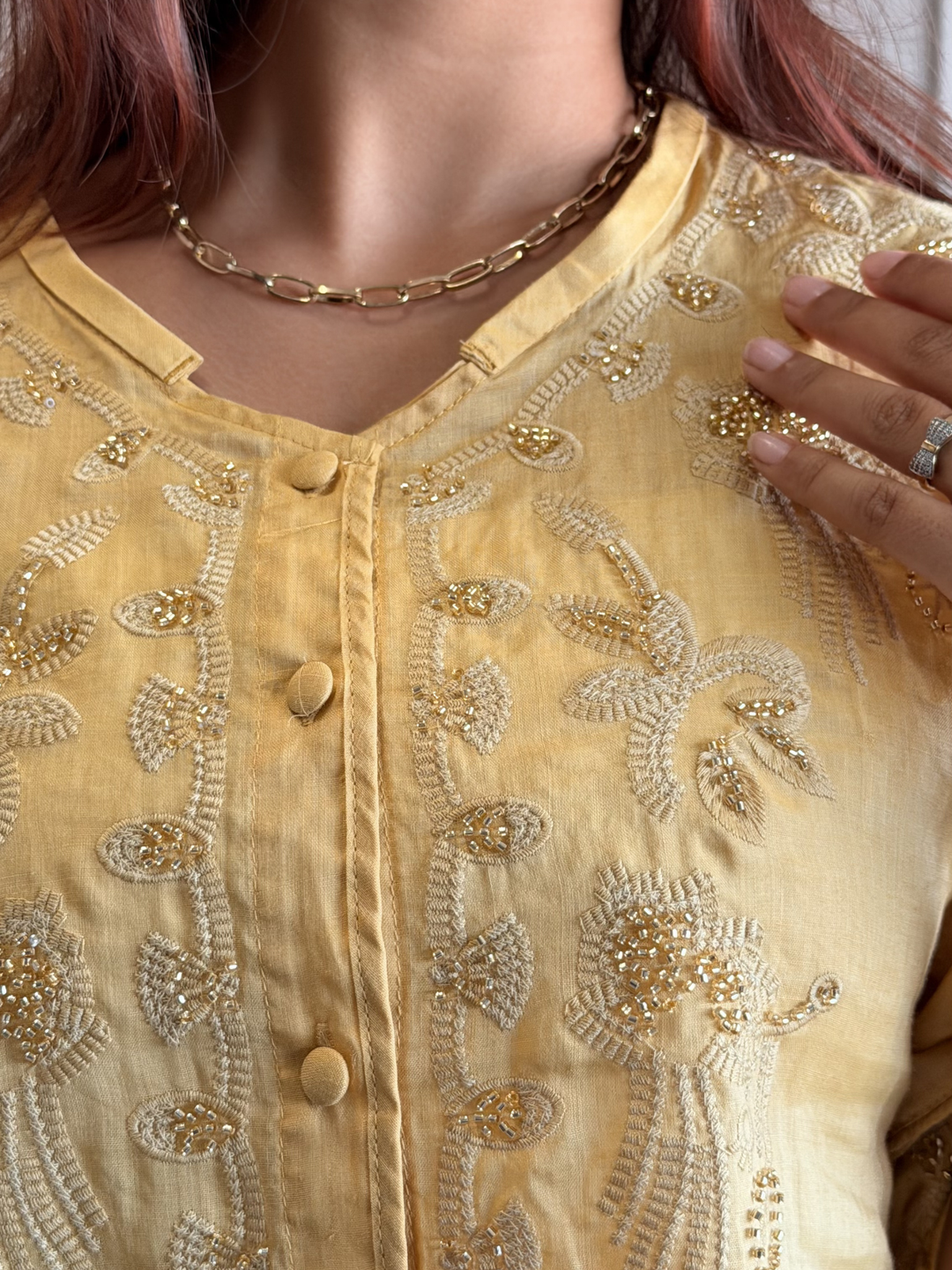 Linen Embroidered Shirt