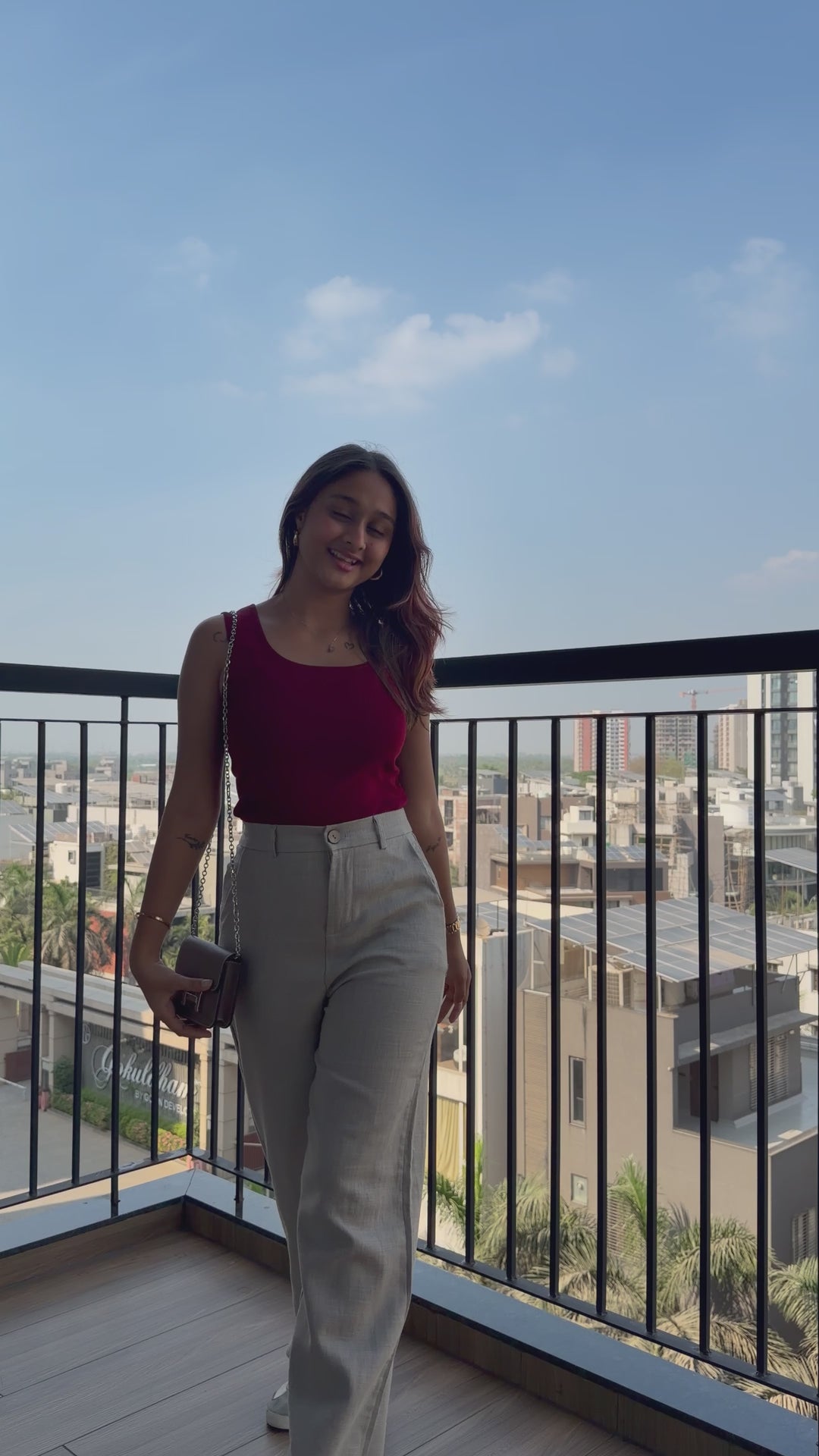 Women’s Light Gray Linen Pant