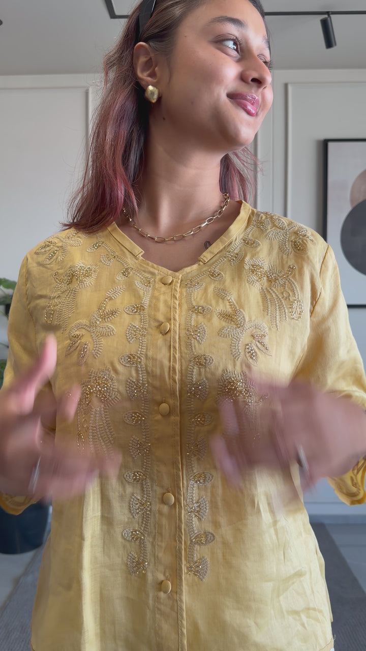 Linen Embroidered Shirt