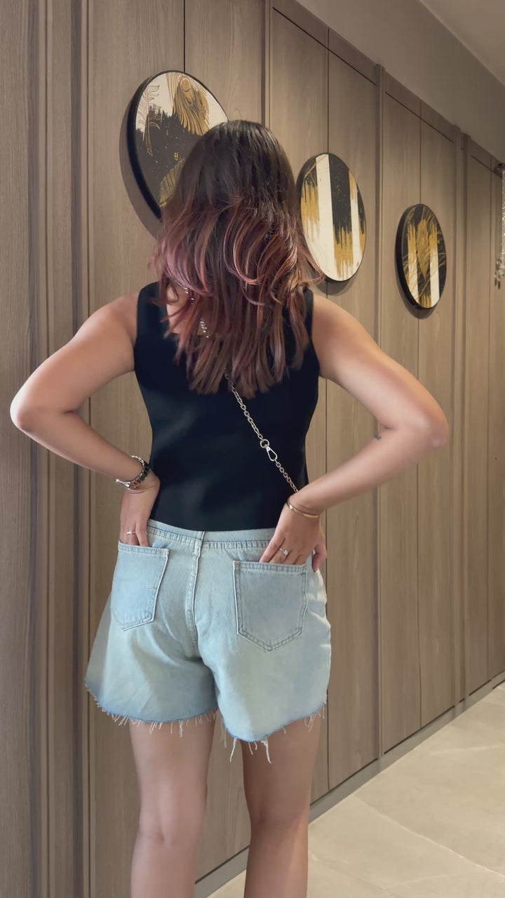 Women Black Waistcoat